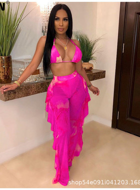 VAZN  Summer New See Through Lace Open Beach Hollow Out Fash