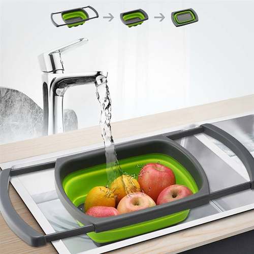 new Collapsible Kitchen Colander Fruit Vegetable Strainer