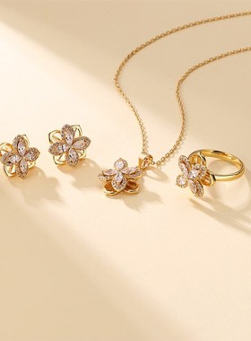 CARLIDANA 3pcs Set Rotatable Flower Fidget Ring Anxiety Sss