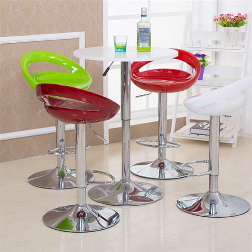 吧椅前台椅 高脚椅转椅高脚凳简约酒吧凳升降椅时尚吧台椅 蓝色高