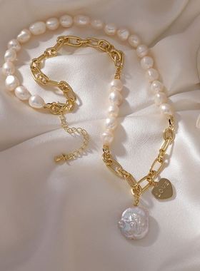 Baroque Frewater Pearl Necklace South Korea's Temperame