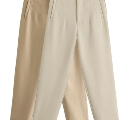 极速Aonibeier   2022 Women Spring Trousers Suits High Waiste