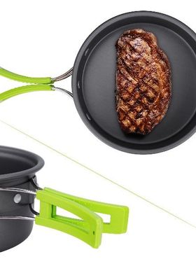 Camping Pan Camping Cookware 15Pcs Backpacking Gear Hiking