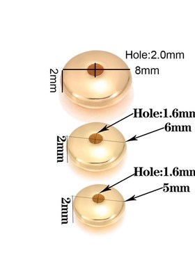 200-400pcs/lot 5 6mm CCB Charm Spacer Beads Wheel Bead Flat