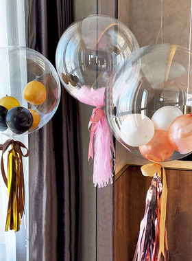10pcs 10-24inch Transparent Bobo Bubble Balloon Clear Inflat