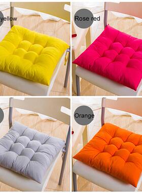 Thicken Pad Chair Cushion Tie on Seat Square Chair Pad Dinin