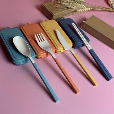1Set Durable Cutlery Box Kit Eco-friendly Dinnerware