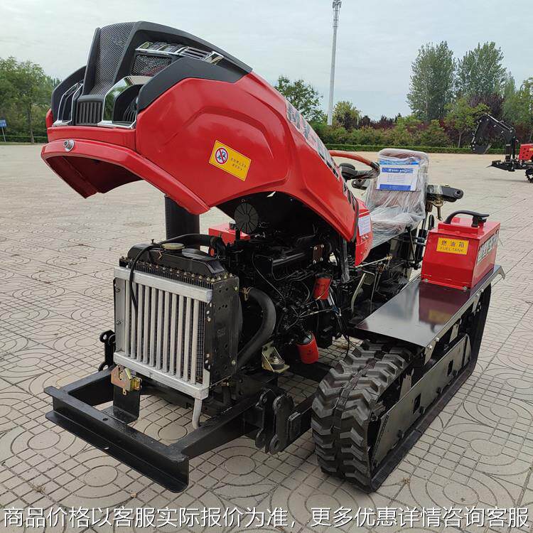 乘坐式大马力履带旋耕机 50马力果园大棚微耕机 水旱两用耕地机