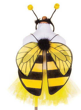 Ikat Kepala Sayap Lebah Kuning Anak-anak Perempuan Laki-laki