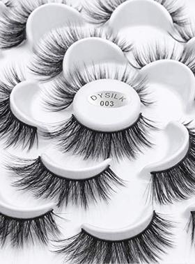 DYSILK Lashes Natural Look -10 Pairs 6D Faux Lashes Pack - S