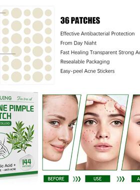 144 Patches Acne Patch Tea Tree Oil Face Invisible Stickers