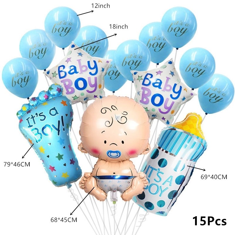 Baby Shower Banner Its A Boy/Girl Confetti Balloon Baby