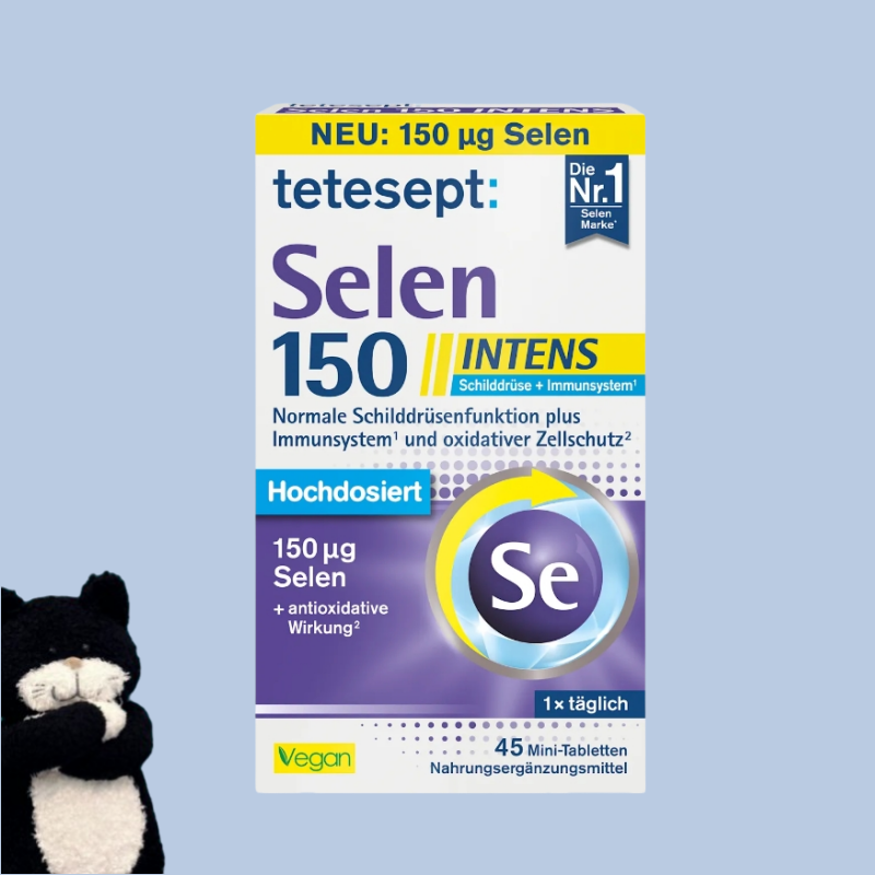 【满300包邮】#德国直邮#tetesept维生素硒片45片