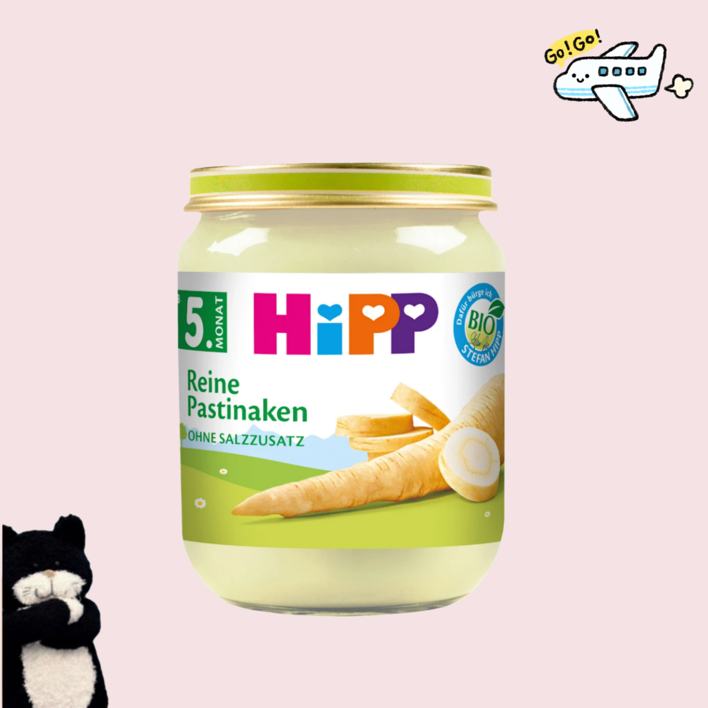 【满300包邮】德国直邮#Hipp宝宝5个月+有机防风草泥辅食125g