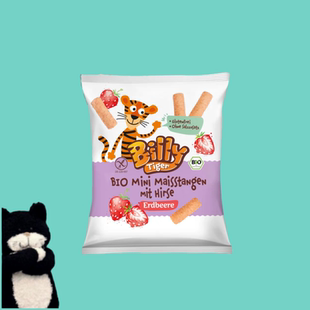 满300 tiger3岁 包邮 billy 有机小米草莓玉米棒30g 德国直邮