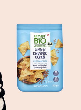 【满300包邮】#德国直邮#ener bio有机海盐小扁豆三角碎50g