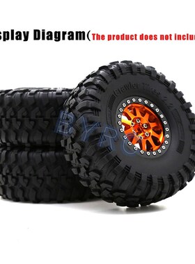 2PCS 2.2 inch 130*50mm Rubber Tires Tyres R38 For 1/10 Rock