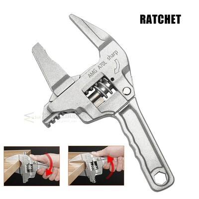 极速Adjustable Wrench Spanner Ratchet Pipe Wrenches Universa