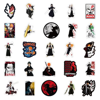 50pcs BLEACH Anime Stickers DIY Waterproof Phone Car Skatebo
