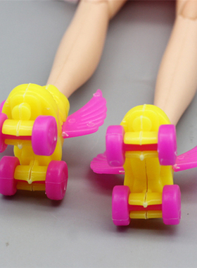 New 4PCS/Set Decorative Roller Skate Fancy Doll Shoes headse