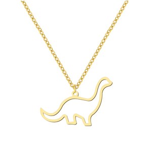 Stainless Steel Necklaces Hollow Dinosaur Animal Pendant Man