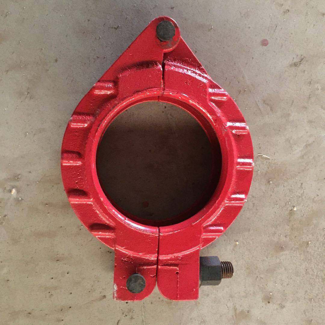 供应 混凝土砂浆泵管卡 泵浦车锻造管卡 DN250螺栓管卡 地泵管管