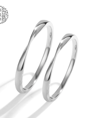 尾戒925银戒指女轻奢小众设计精致时尚情侣对戒纯银一对纪念刻字