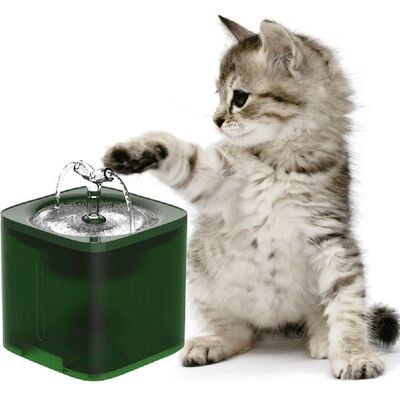 Plastic Pet Cat Fountain Filter Dispenser Transparent USB