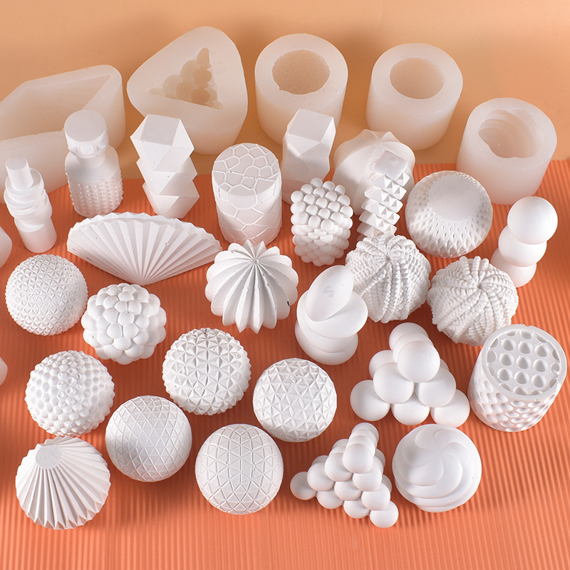 2022 New Silicone Candle Making Mold Geometric 3D Vase Shape