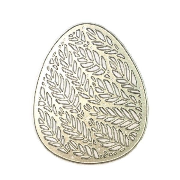 Easter Egg Cutting Dies Wheat Egg Embossing Stencil for
