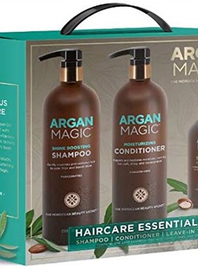 ARGAN MAGIC Hair Care Essentials Trio - Shine Boosting Shamp