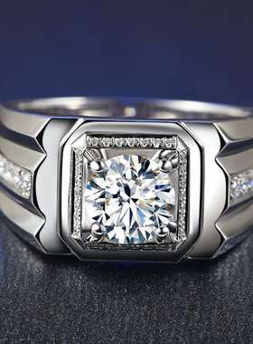 New temperament mens open ring temperament inlaid zircon in
