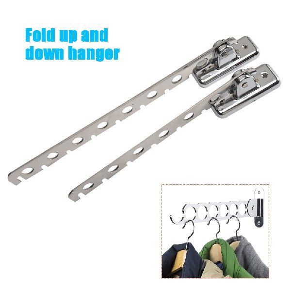 6 Holes 8 Holes Stainless Steel Cloakroom Hanger Wall