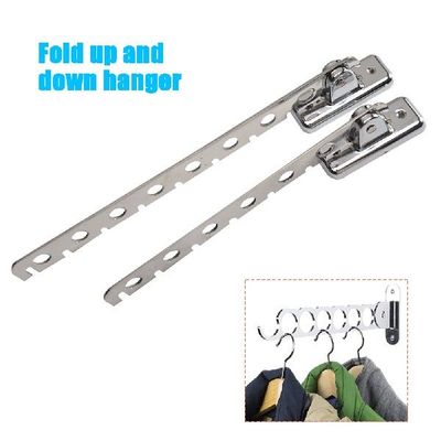 6 Holes 8 Holes Stainless Steel Cloakroom Hanger Wall