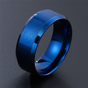 Modyle 2022 New Fashion Punk Vintage 8mm Classic Ring Male G
