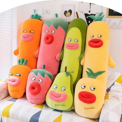 Fruit long pillow funny avocado Doll Plush Doll quality