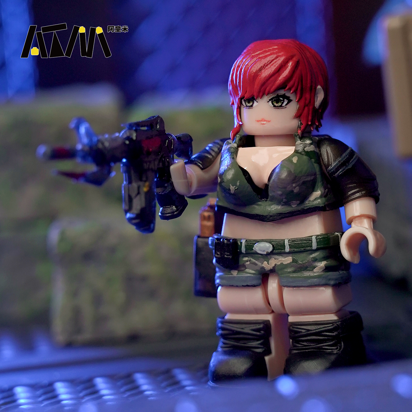 穿越火线CF猎狐者第三方三角洲行动威龙手办乐高人仔军人积木玩具