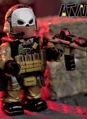 使命召唤cod幽灵金库乐高兵人仔三角洲行动威龙红狼周边模型手办