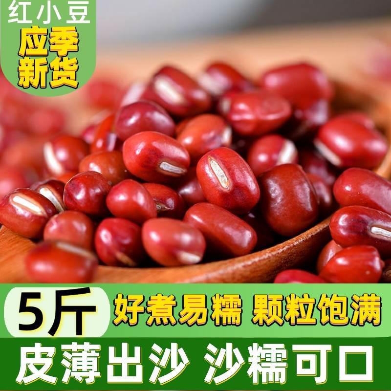 新货红小豆500g 出沙好大红色豆五谷杂粮 薏米汤红豆5斤打豆浆馅