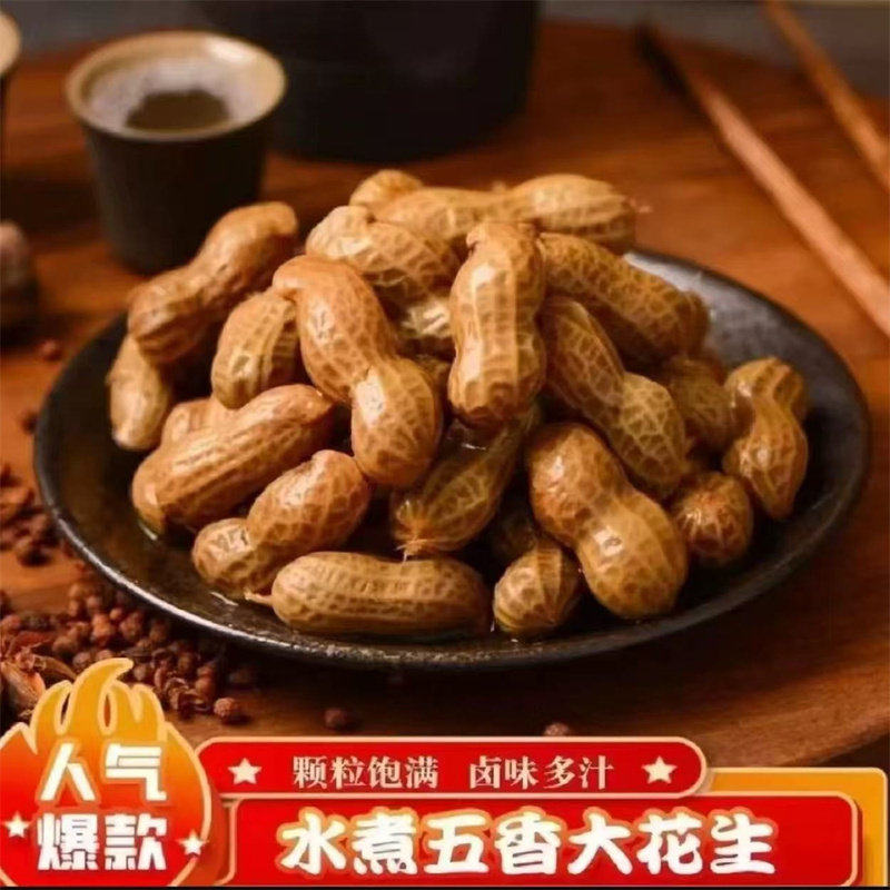 五香卤花生水煮卤汁湿花生带壳真空包装即食下酒菜解馋零食品小吃,零食/坚果/特产,枣类制品,淘宝优惠券,粉丝福利购,淘宝优惠卷