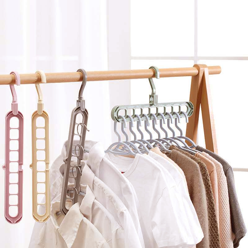 新品Home Clothes Coat Hangers Organizer Plastic Multifunctio