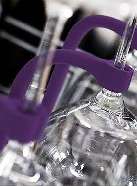 Stemware Saver Flexible Diwaer Set Of 4 For Wine