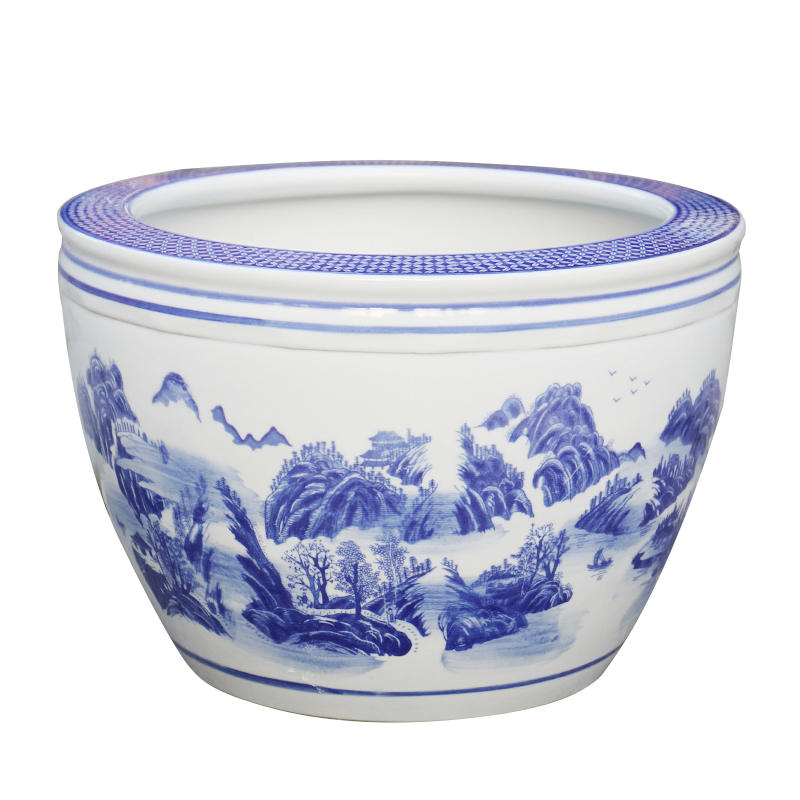 厂家庭院大水缸花盆庭院荷花室外陶瓷储水罐农村迷你小养鱼缸睡莲