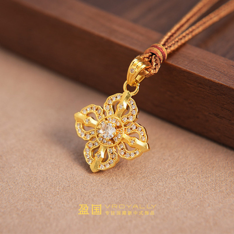 盈国【光芒万丈】十字金刚项链
