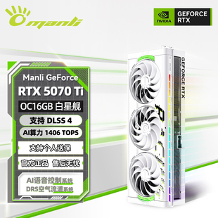 RTX 白星舰台式 5070Ti 16GB 电脑电竞AI独立显卡 万丽GeForce