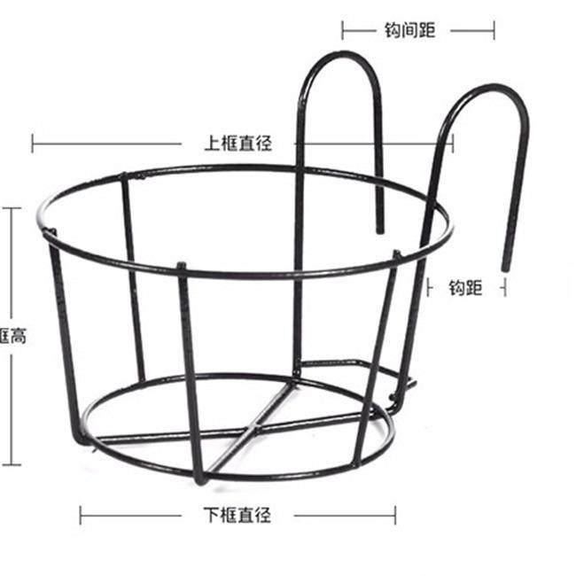 阳台花架挂式露台栏杆置物铁艺架子多肉绿植盆栽壁挂花盆挂架悬挂,家居饰品,花盆,淘宝优惠券,粉丝福利购,淘宝优惠卷