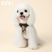 KOKI狗狗牵引绳小型中犬狗绳子遛狗绳背心式 领带防挣脱胸背带