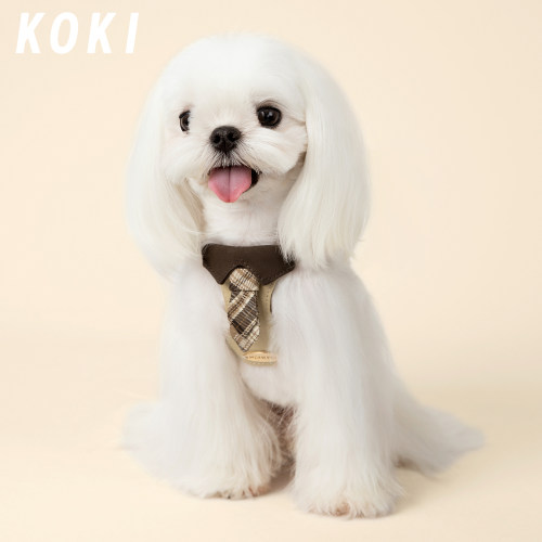 KOKI狗狗牵引绳小型中犬狗绳子遛狗绳背心式领带防挣脱胸背带