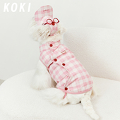 KOKI宠物羽绒服90白鹅绒秋冬保暖可爱防风防寒冬季 连帽中小型犬