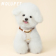 MOLU PET狗狗牵引绳小型犬狗绳子遛狗绳背心带钻防挣脱胸背带小马
